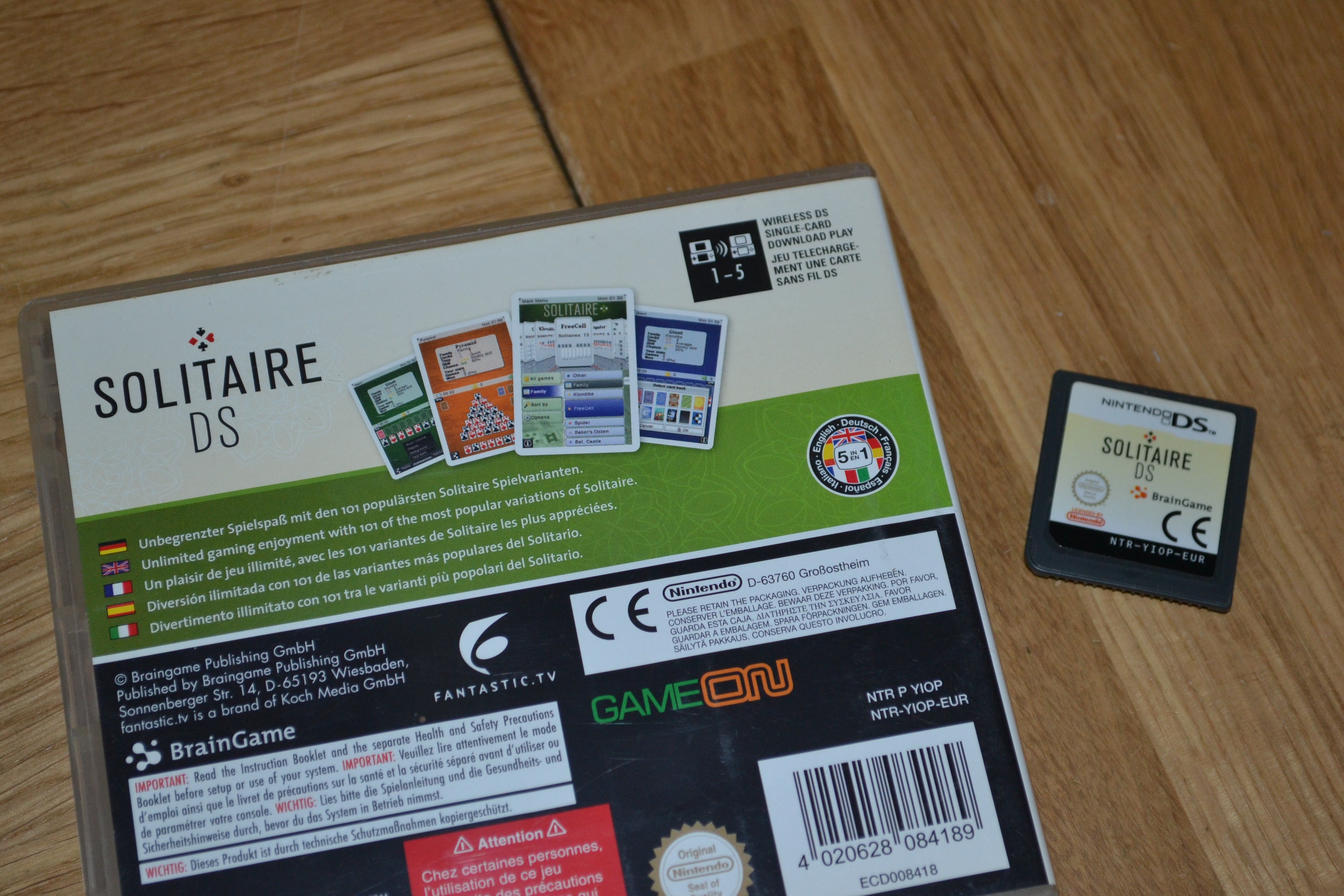 Solitaire: Ultimate Collection NDS Nintendo DS Fint Skick