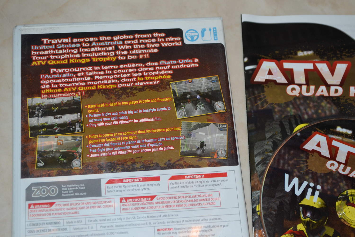 ATV Quad Kings Wii Nintendo Komplett Fint Skick