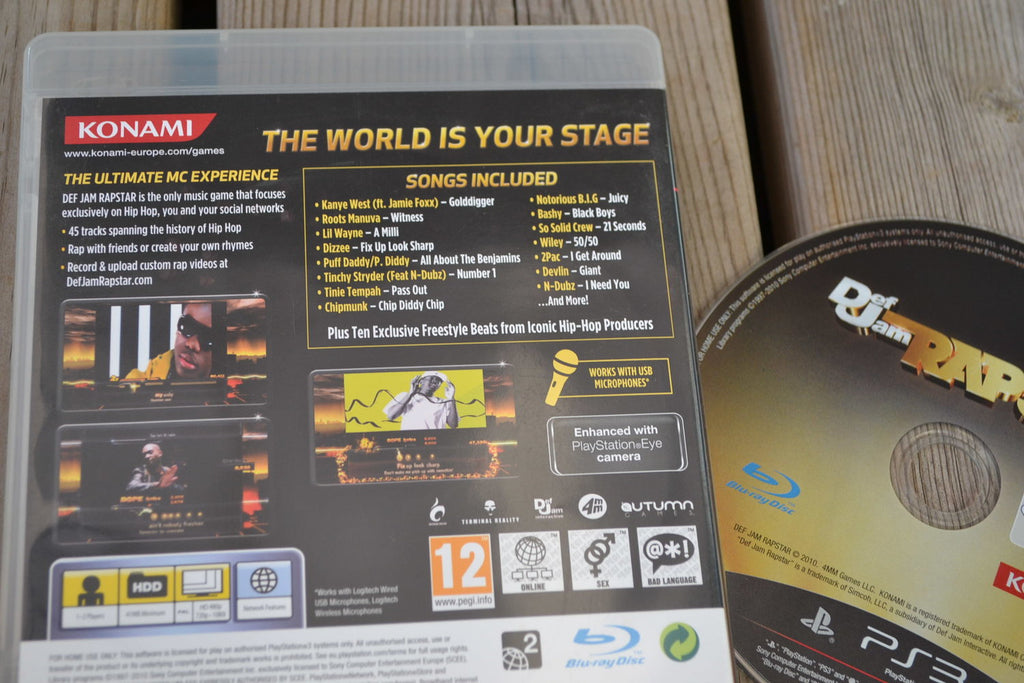Defjam Rapstar PS3 Playstation 3 (Utan Manual) Fint Skick