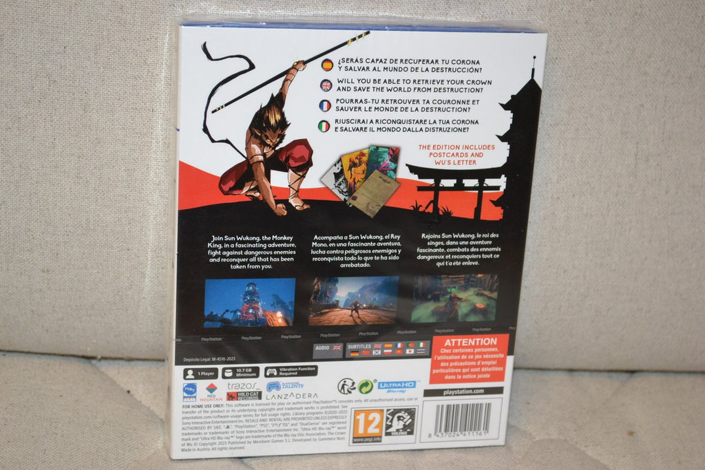 The Crown of Wu Legend Edition PS5 (Med speciellt omslag, brev, kort) Ny