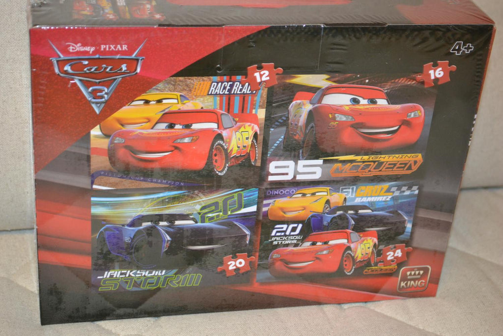 4st Pussel Bilar Disney McQueen Jackson Storm 27,5*19,5cm Vardera Ny