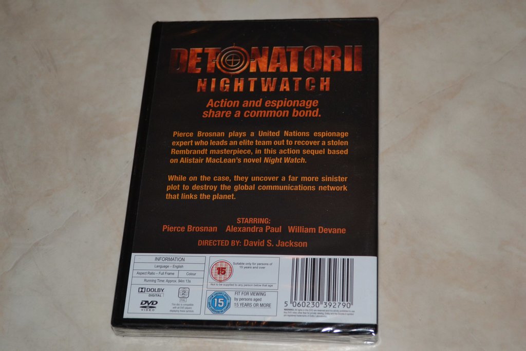 Detonator Night Watch (1995) Film DVD Nyskick