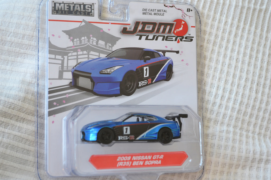 2009 Nissan GT-R (R35) Ben Sopra Racing Blå 1:64 Jada Toys (