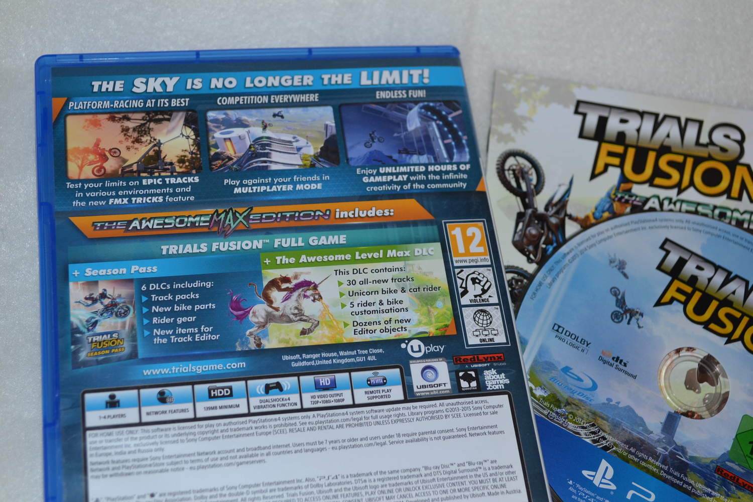 Trials Fusion The Awesome Max Edition PS4 Playstation 4 Fint Skick