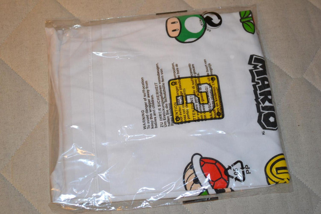 Super Mario Symboler Vit T-Shirt Strl S Heroes Inc Nintendo Ny