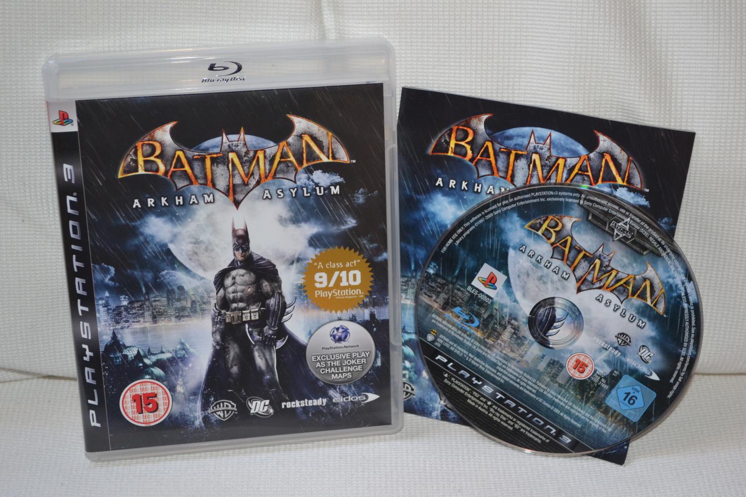 Batman: Arkham Asylum PS3 Playstation 3 Komplett Fint Skick