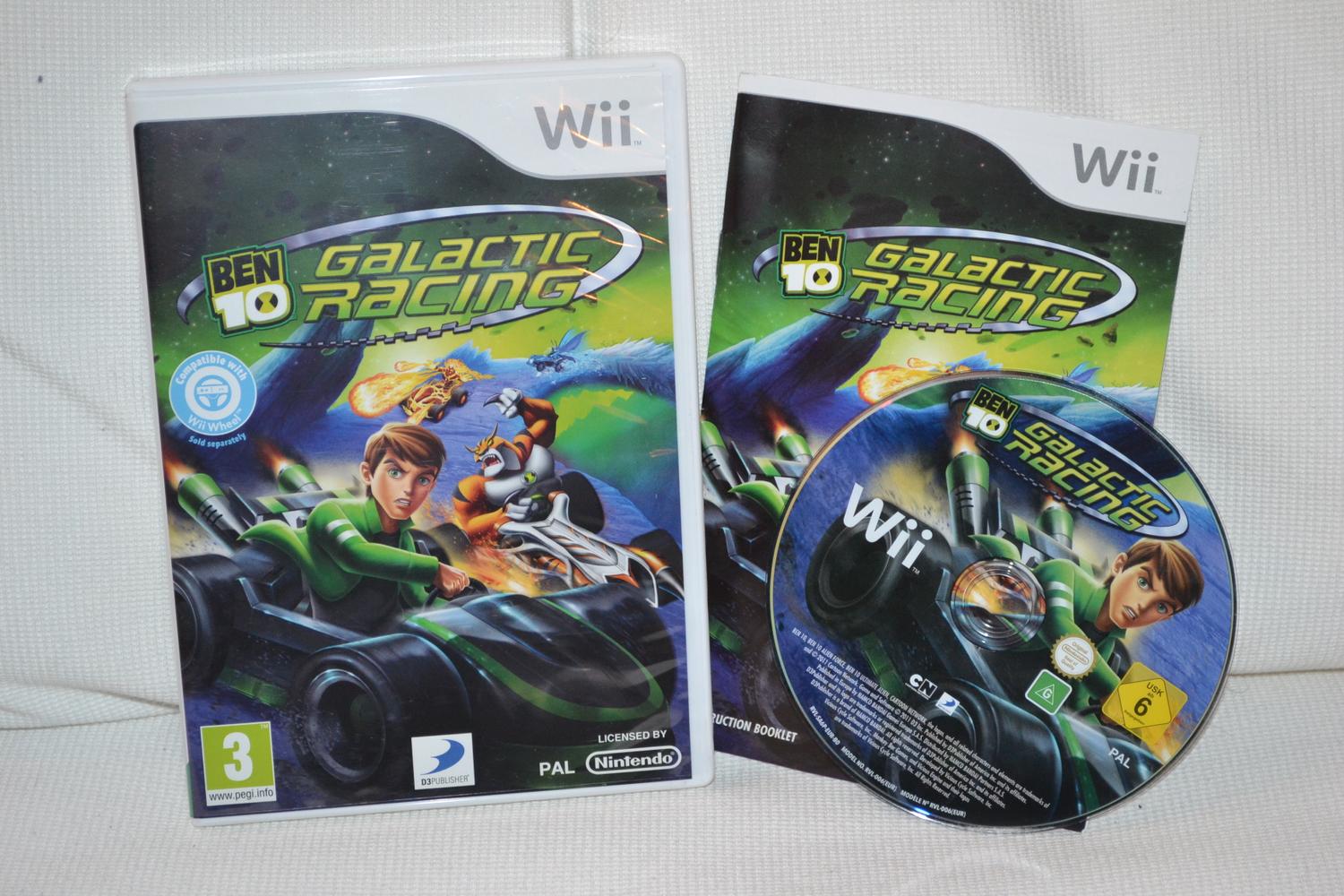 Ben 10 Galactic Racing Wii Nintendo Komplett Fint Skick