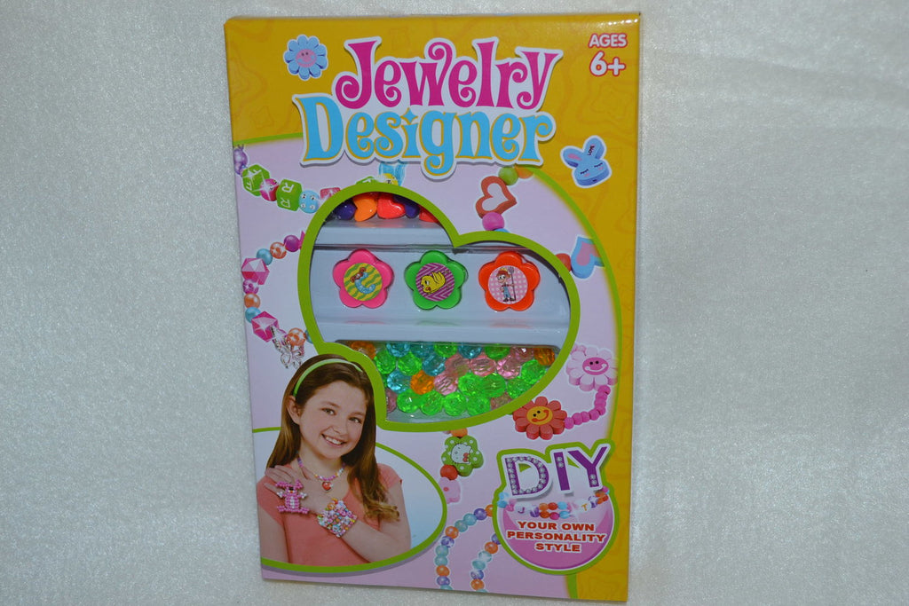 Gult Smyckesset DIY (Pärlor, Band mm) Box 4/4 Ny