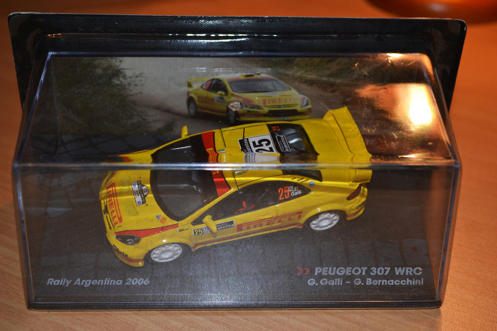 Peugeot 307 WRC #25 Galli/Bernacchini Gul 1:43 Rally Argentina