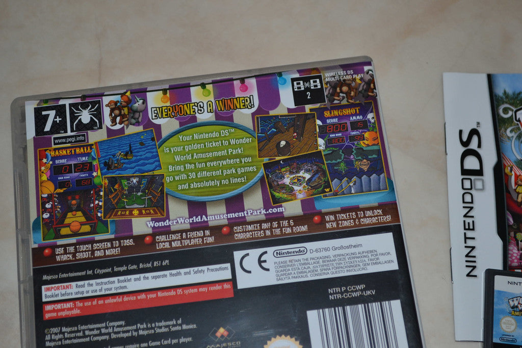 Wonderworld Amusement Park NDS Nintendo DS Komplett Fint Ski