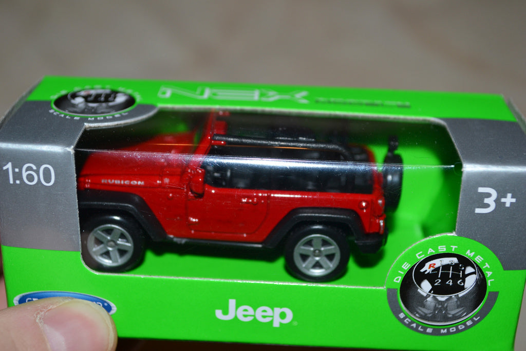 Jeep Rubicon Röd Öppen 1:60 Welly Series NEX Ny