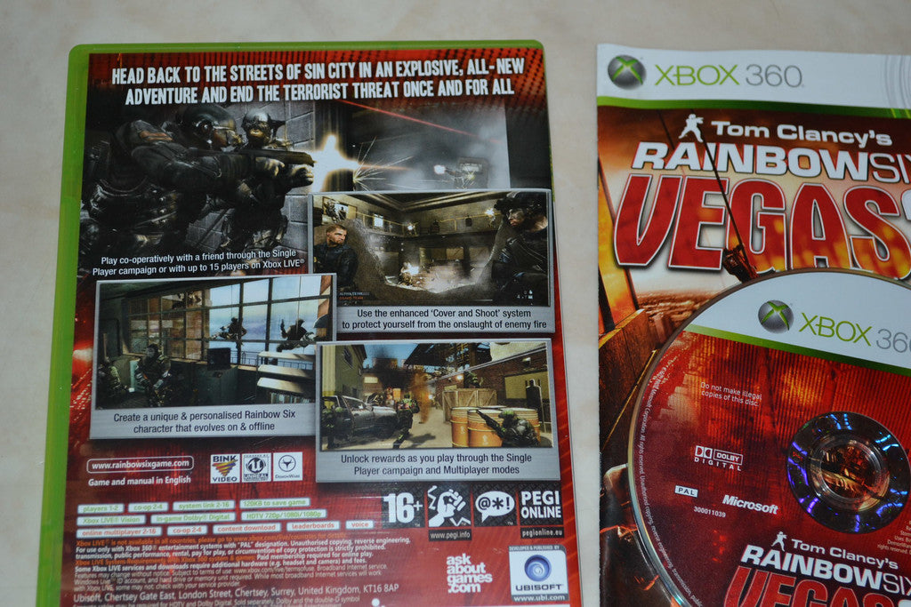 Tom Clancy's Rainbow Six Vegas 2 Xbox 360 Komplett Fint Skick