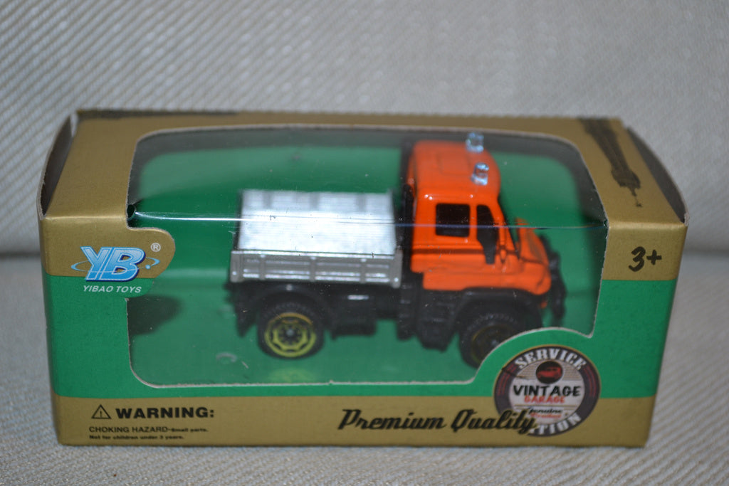 Servicebil m. Flak Orange ( Vintage Series - Yibao 1:64) Lek