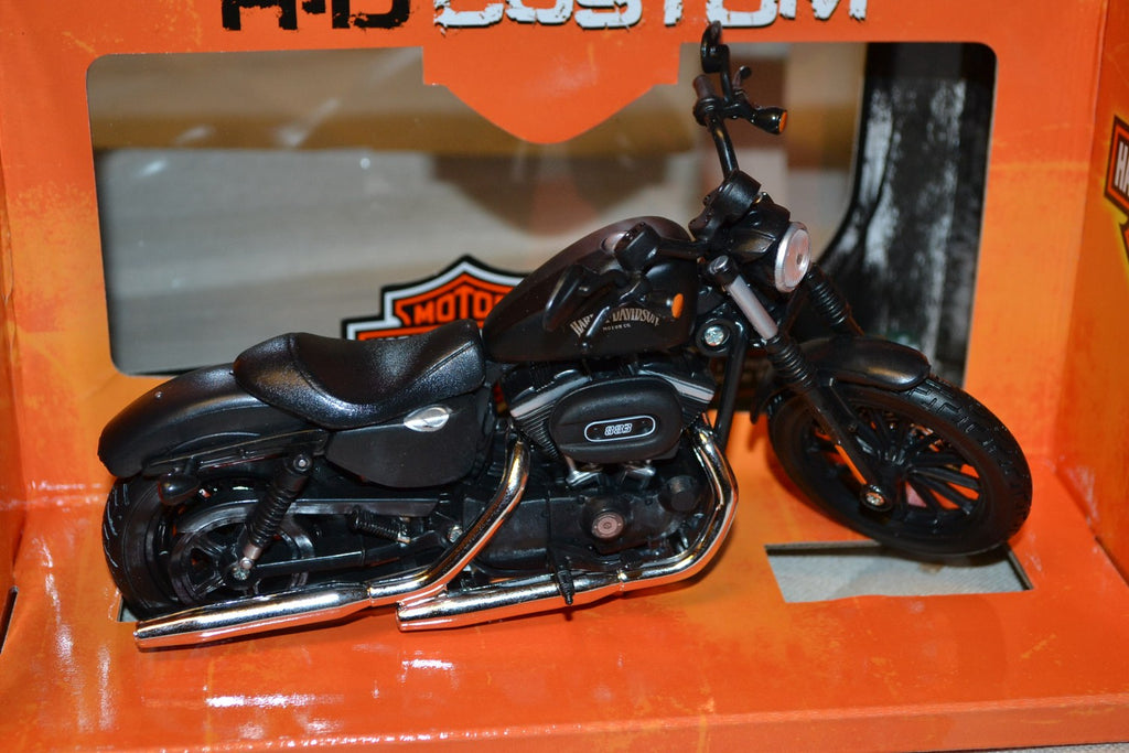 2014 Sportster Iron 883 Svart Harley-Davidson Motorcykel 1:12 Maisto 18cm Ny