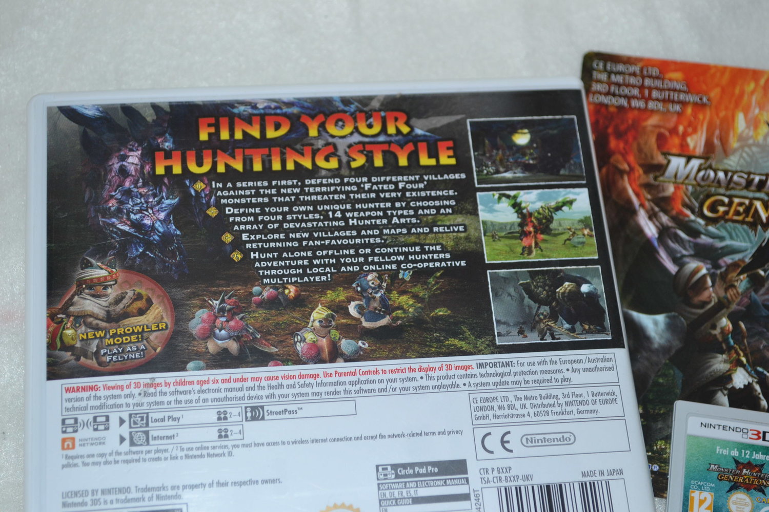 Monster Hunter Generations 3DS Nintendo Fint Skick