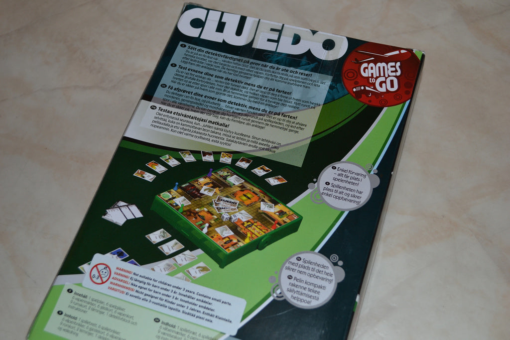 Cluedo "Games to Go" Portabelt Spel Hasbro Ny
