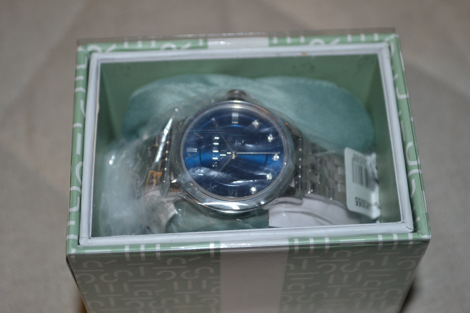 Esprit Bent II Klassisk Blå/Metall Armbandsur Klocka 30mm ES1L144M3055 Ny