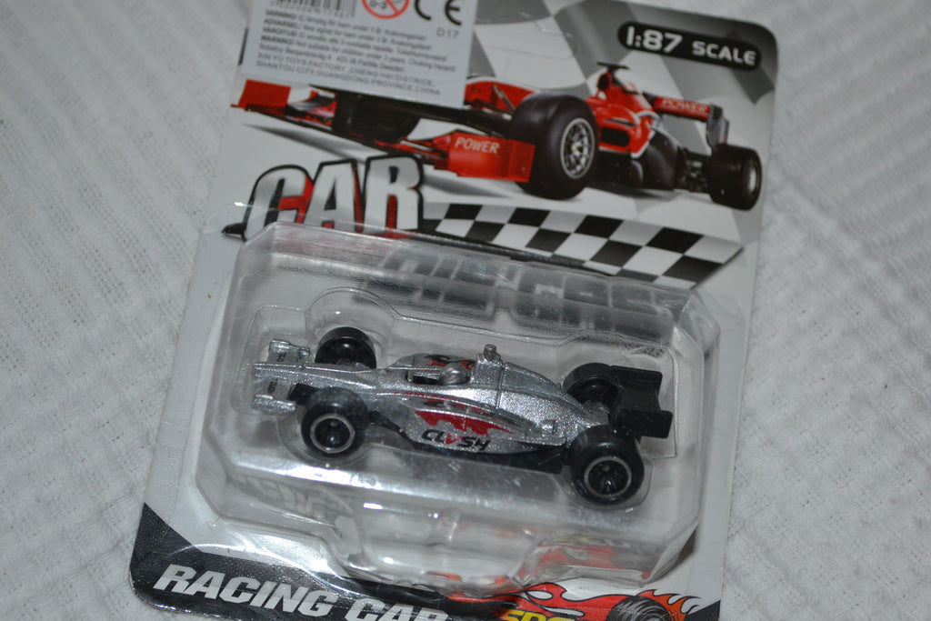 Grå Bil Formula 1 F1 Racing 1:87 1:64 (7cm) Ny
