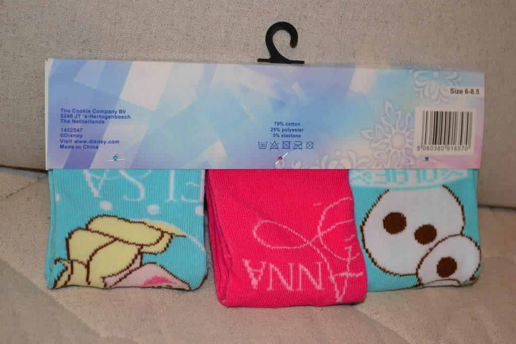 3st Sockor Strumpor Frost Disney Rosa & Blå (Strl 23-26) Ny