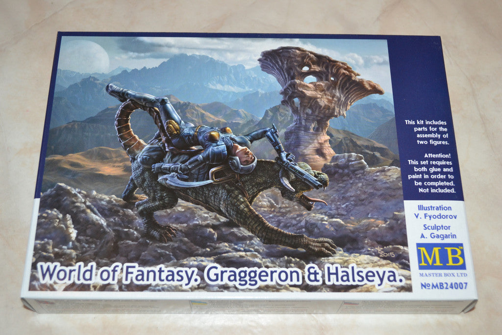 Graggeron & Halseya 1:24 MB Masterbox (World of Fantasy, Värld) Ny