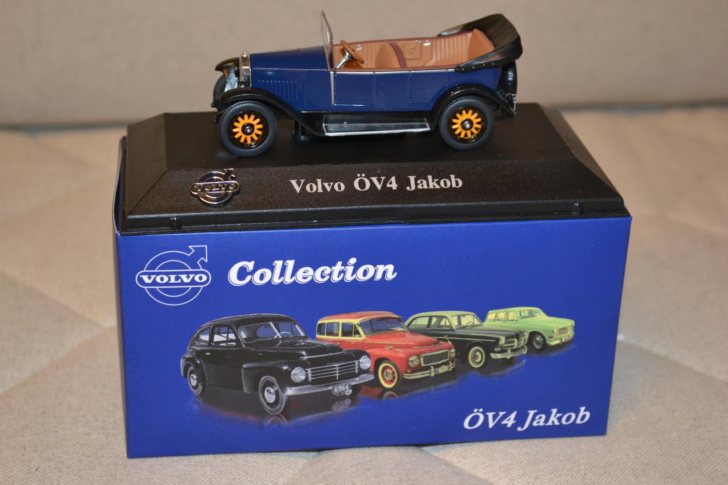 Volvo Öv4 Jakob 1927-1929 Svart/Blå 1:43 Editions Atlas 9,5cm Ny