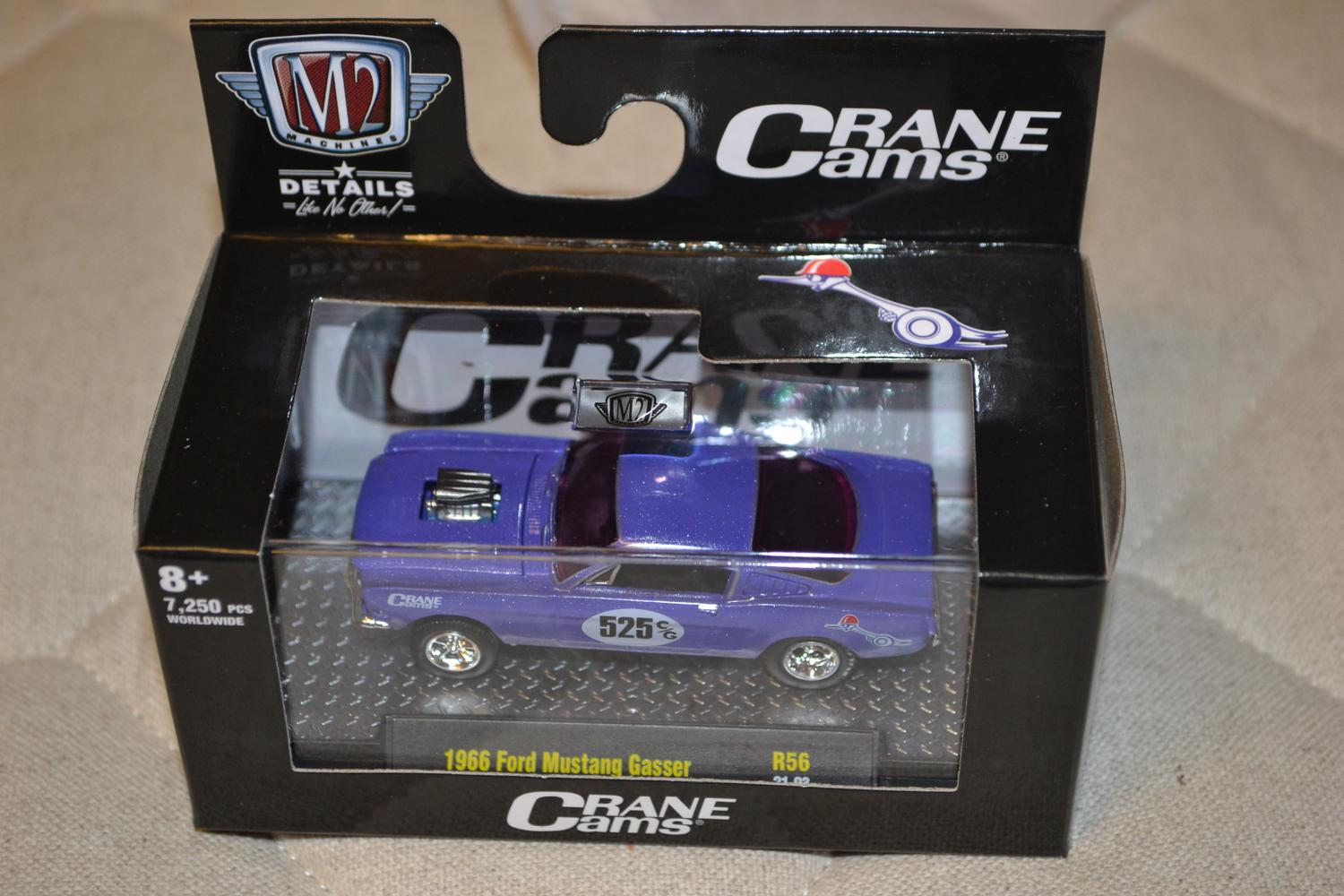 1966 Ford Mustang Gasser Lila 1:64 M2 Machines (Auto-Meets 56) 7cm Ny