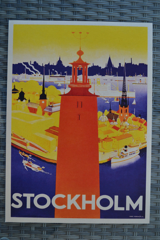 Stockholm Sweden/Sverige Resebyrå Reklam (Äldre) Poster Affi