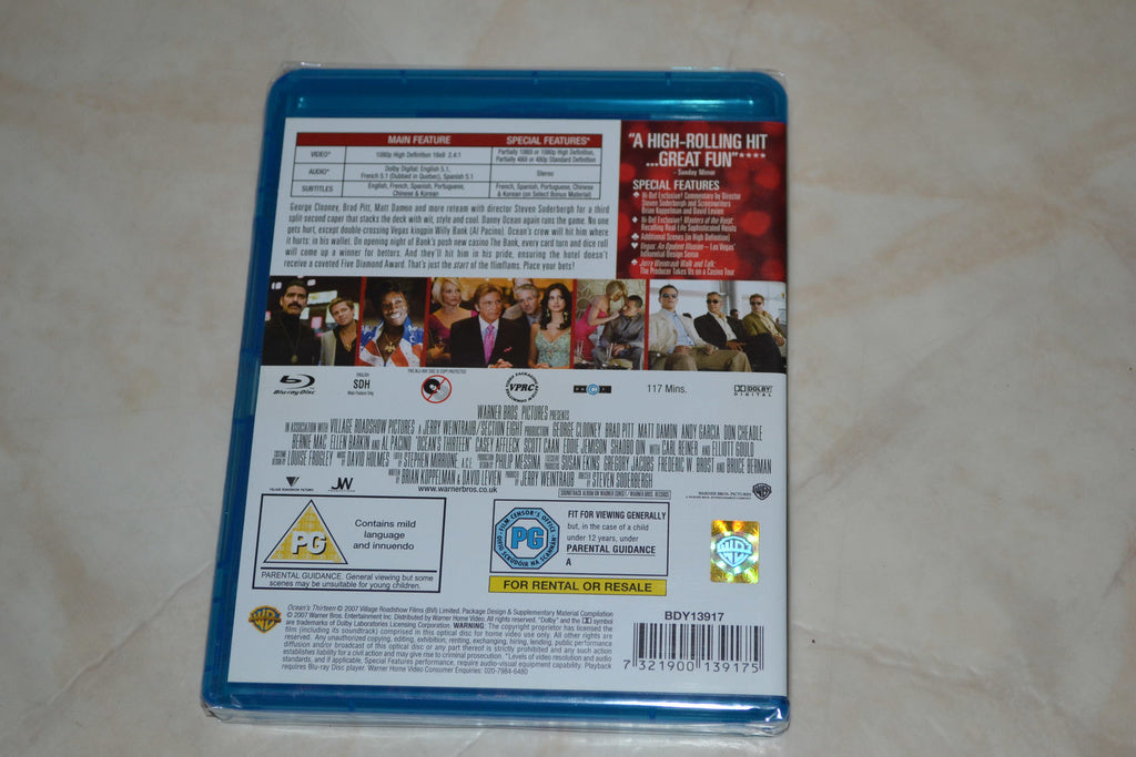 Ocean's Thirteen (2007) Film Bluray Nyskick