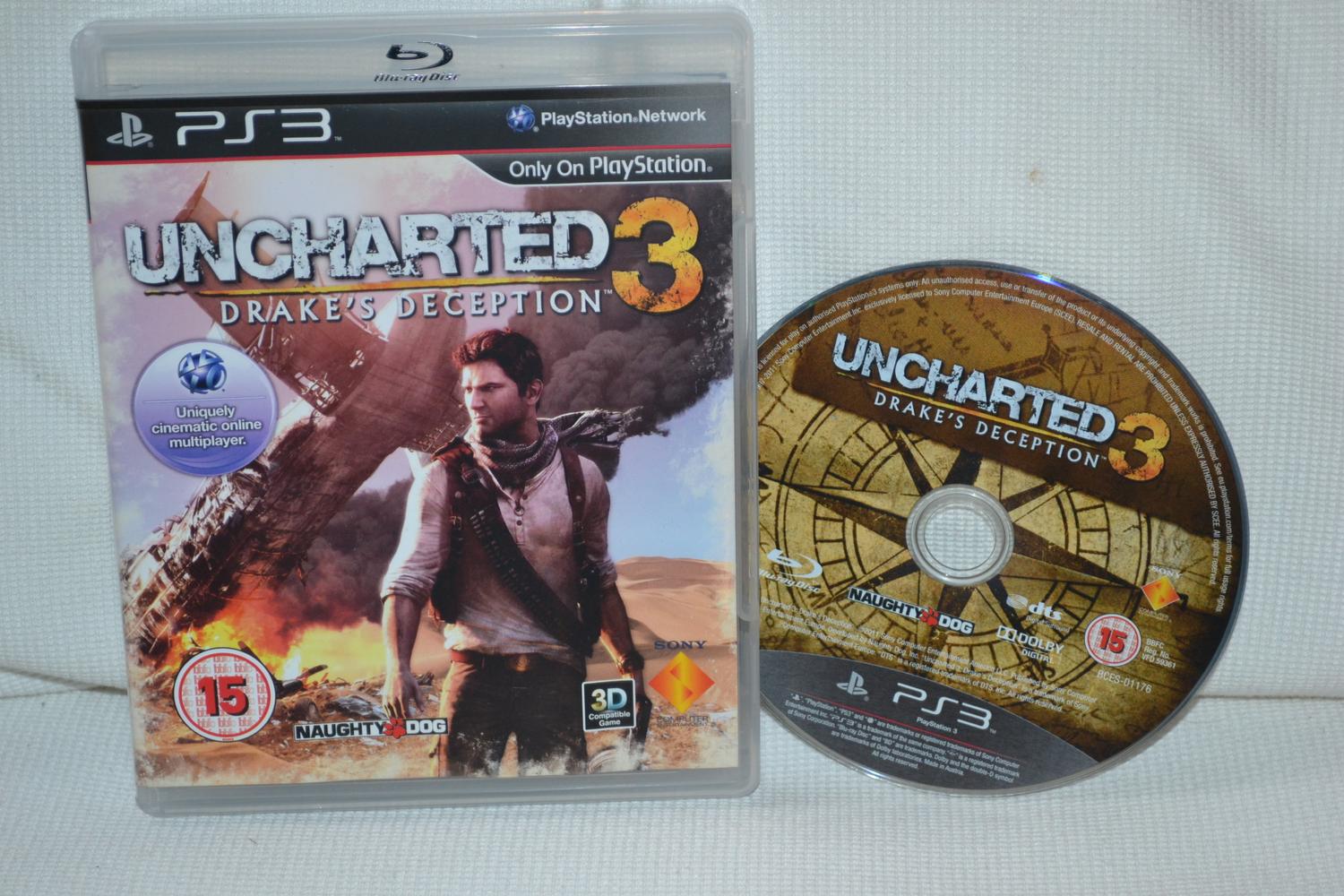 Uncharted 3 Drakes Deception PS3 Playstation 3 (Utan Manual) Fint Skick