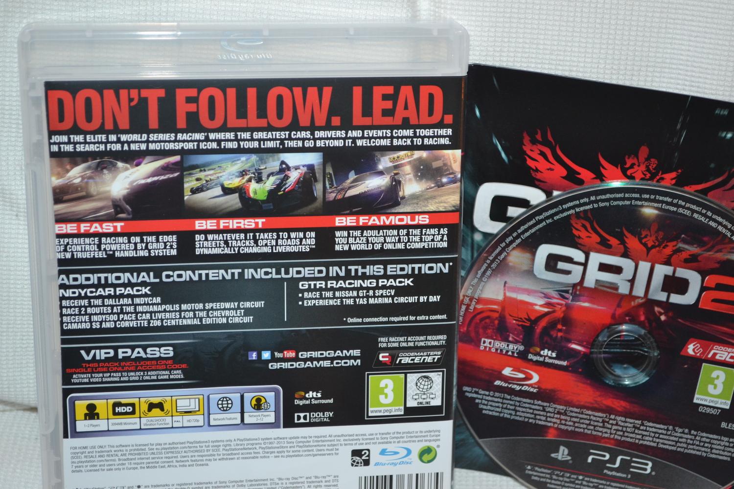 Grid 2 Race Day Edition PS3 Playstation 3 Komplett Fint Skick