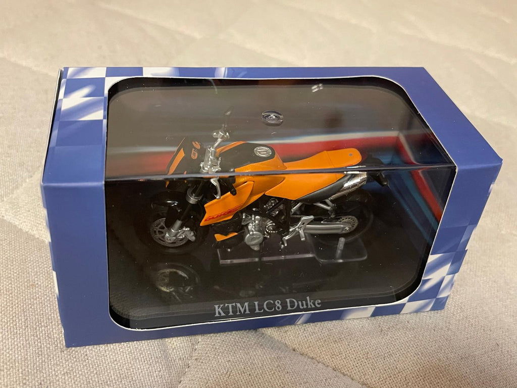 KTM LC8 Duke Motorcykel 9cm 1:24 Editions Atlas Ny