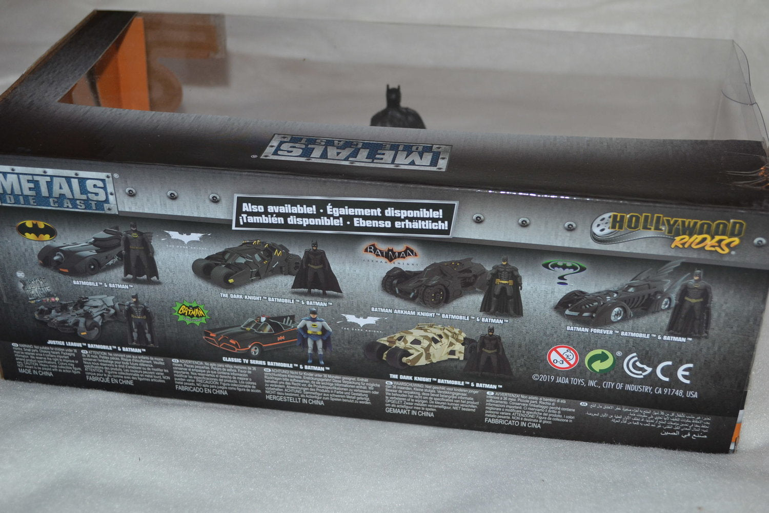 Batmobile m. Batman Figur, 1989 (Klassiska Filmen) 1:24 Jada Toys 21cm Ny