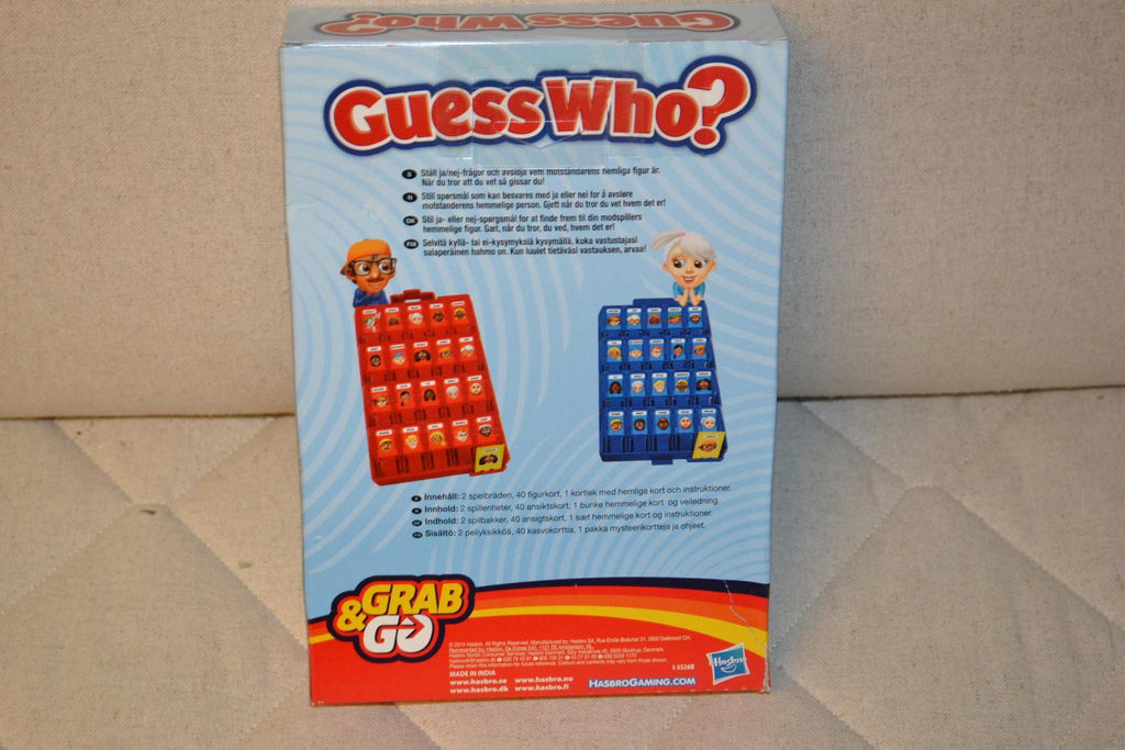 Guess Who Grab & Go Gissaspel Vem Där Hasbro Ny