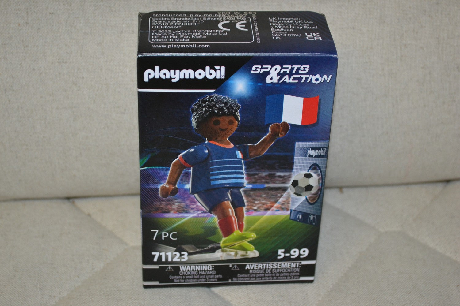 Fotboll Playmobil 71123 Frankrike Figur Ny