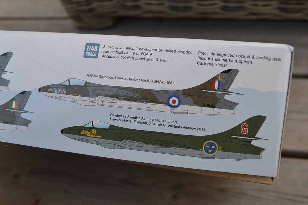 J34 Hawker Hunter F.6/FGA.9 Flygplan Svenska Dekaler 1:48 Ac