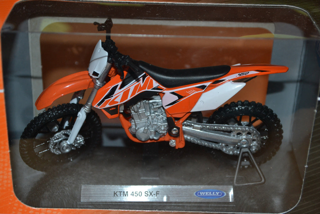 KTM 450 SX-F Orange/Svart 1:18 Welly (Cross) Ny