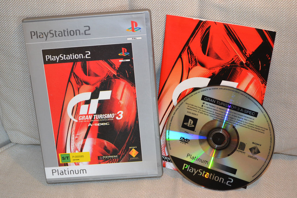 Gran Turismo 3 A-Spec PS2 Playstation 2 Komplett OK Skick
