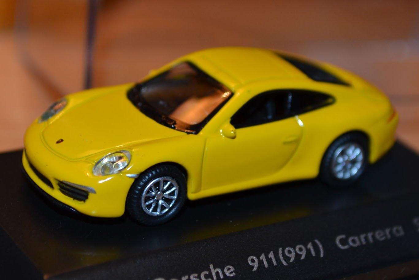 Porsche 911 (991) Carrera S 1:87 Welly Nex Models Gul Metall