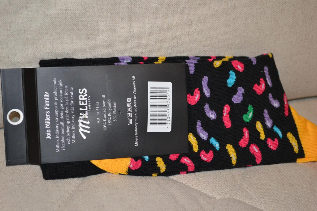 Jellybeans Godis Millers Sockar Strumpor Strl 41-46 1par Ny