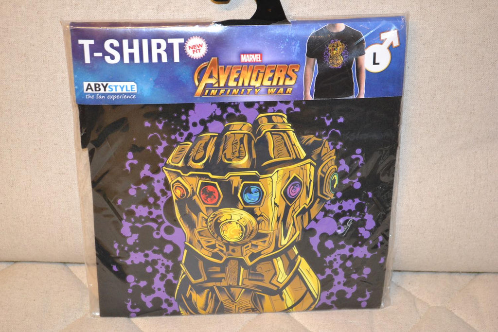 Marvel Infinite Avengers Gauntlet Svart T-Shirt Tröja Strl L Ny
