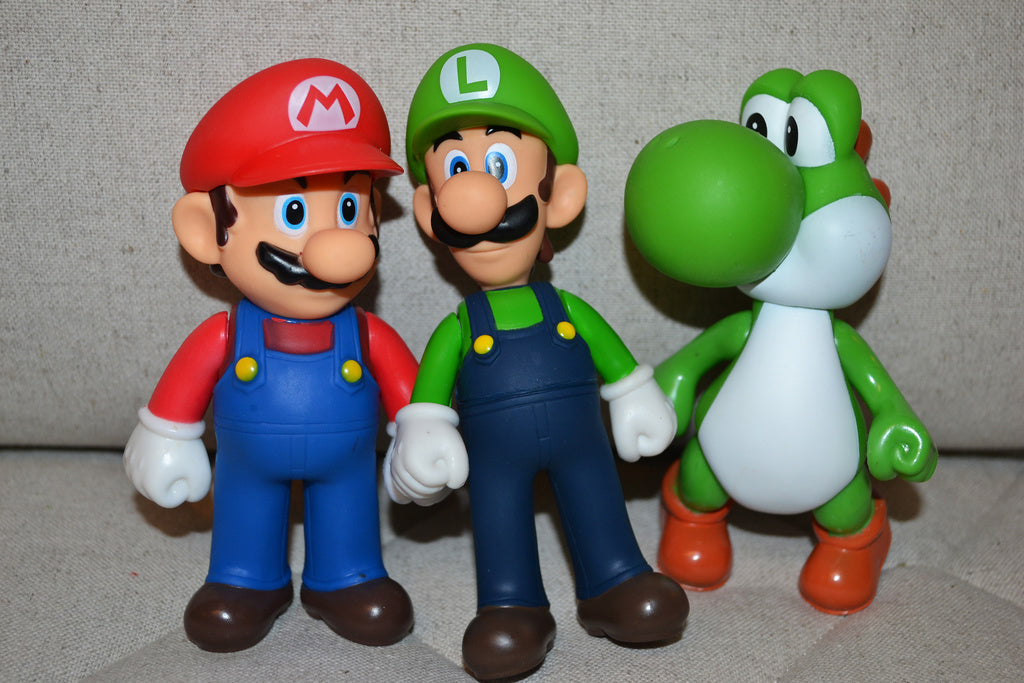 3st Mario Luigi Yoshi Figurer 13cm Samlarfigurer Nintendo Ny
