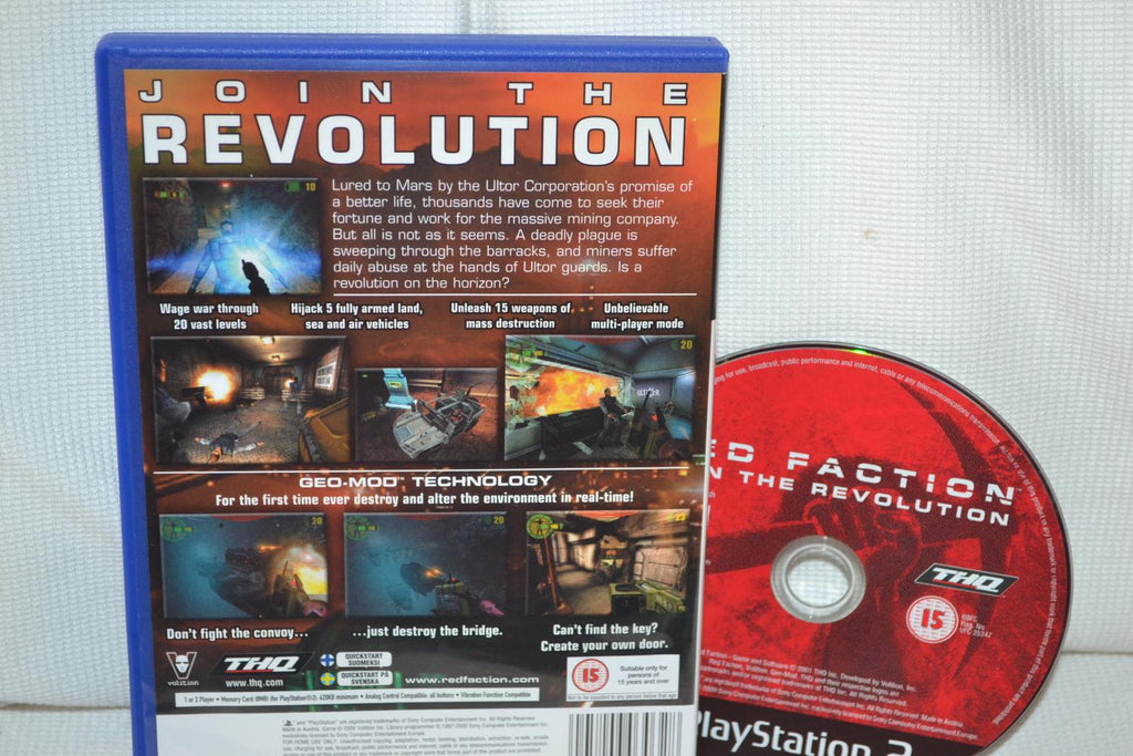 Red Faction PS2 Playstation 2 (Utan Manual) Fint Skick