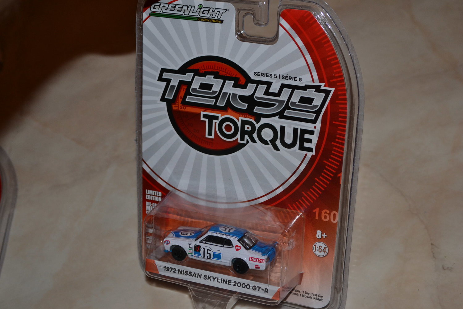 1972 Nissan Skyline 2000 GT-R Rally 1:64 Greenlight (Tokyo Torque 5) Ca 7cm Ny