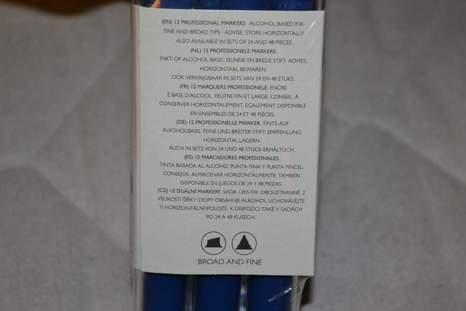 12st Nassau Fine Art Dual Marker (Bred och smal) Alkoholbaserad Penna Pennor Ny