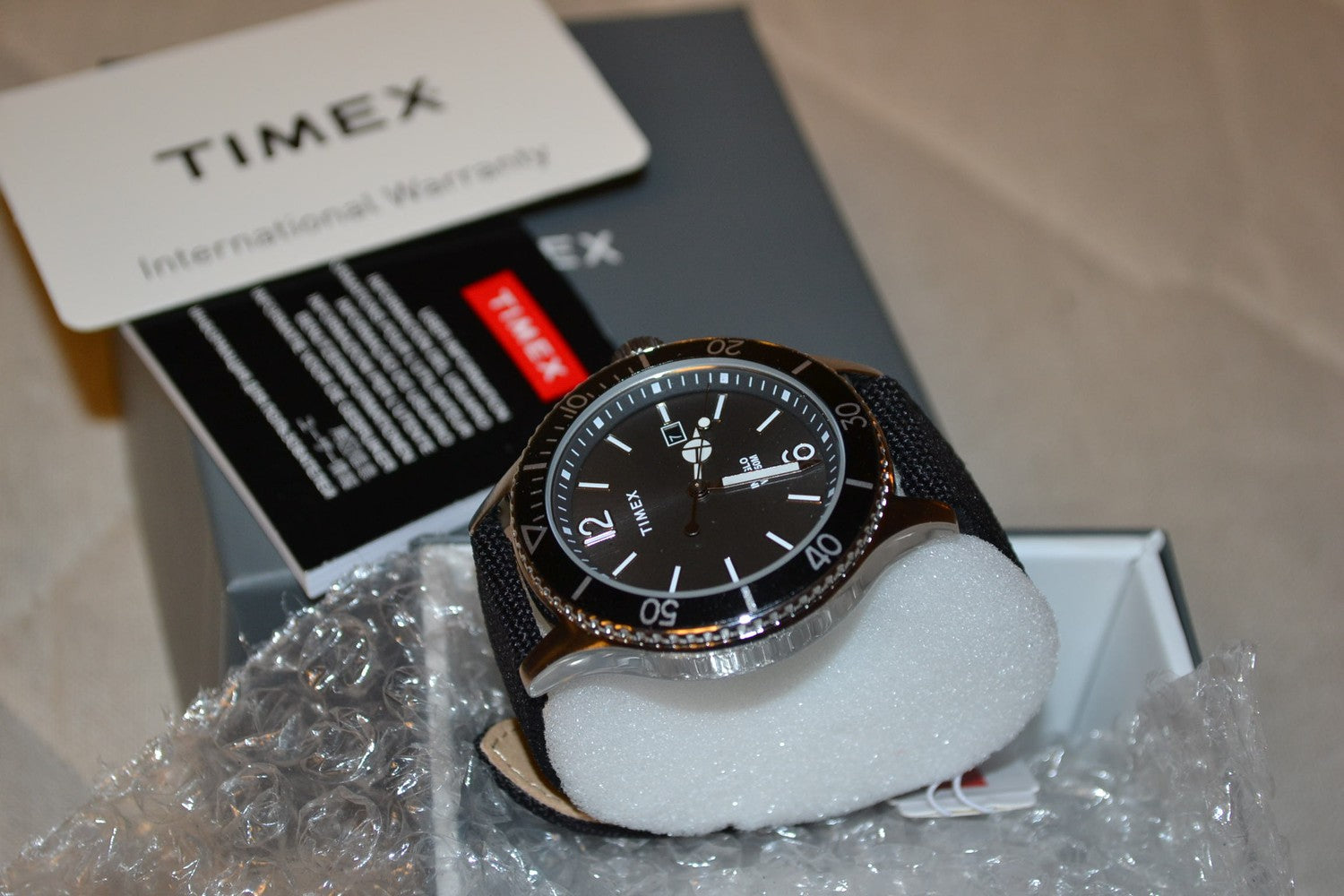 Timex Harborside Svart 42mm Klocka Armbandsur TW2V27000 Ny