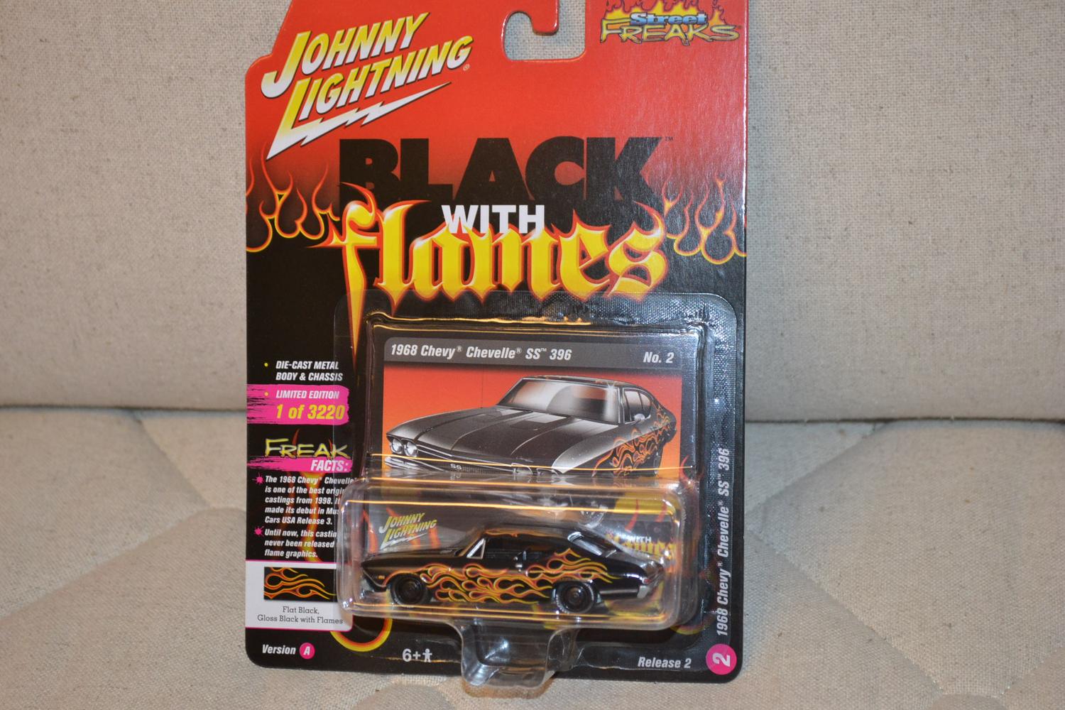 1968 Chevy Chevelle SS 396 1:64 Johnny Lightning (Street Freaks 8A) 7cm Ny