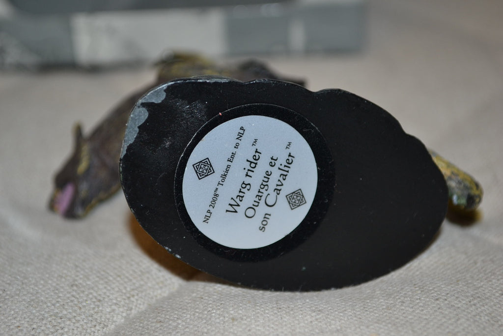 Sagan om Ringen Figur Orc Riding Warg Metall 9cm Detaljerad Eaglemoss Ny