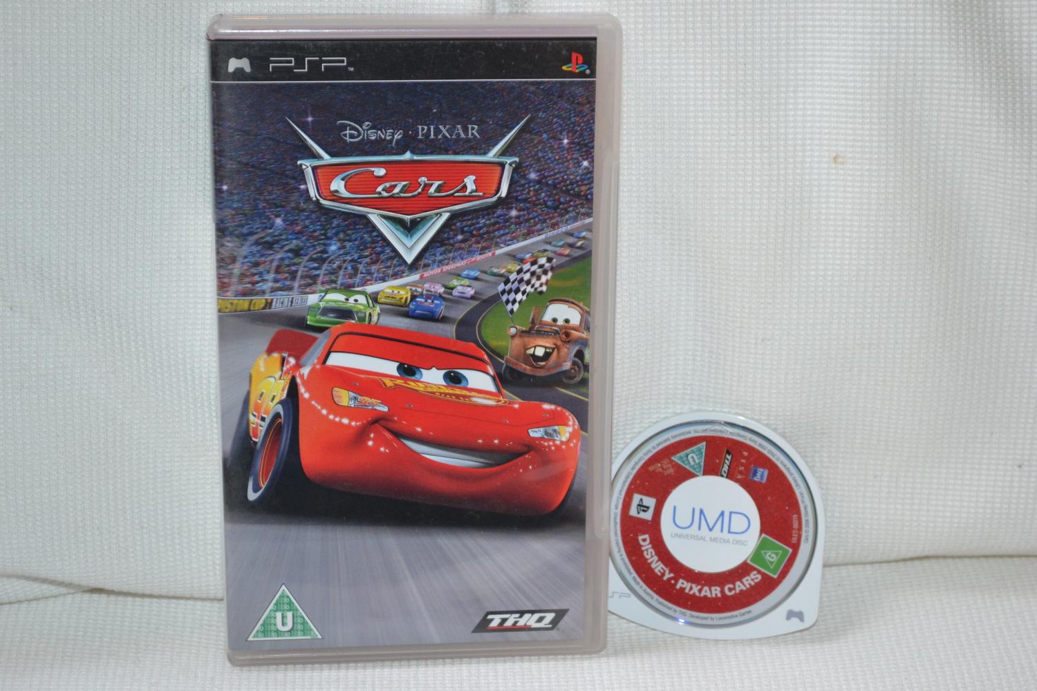 Cars Bilar Pixar PSP Playstation Portable ENGELSKA Fint Skick