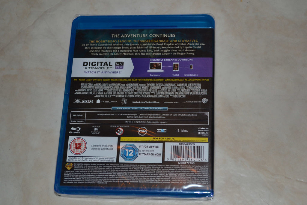 The Hobbit: Desolation of Smaug (2013) Film Bluray Nyskick
