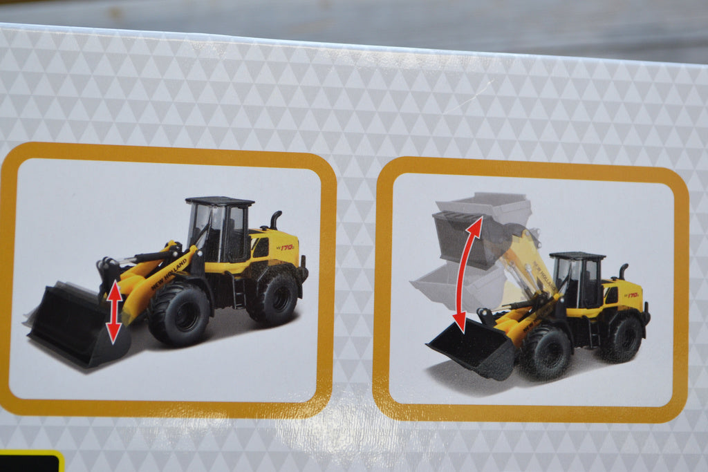 Grävare New Holland W170D Gul/Svart 1:50 Burago Ny